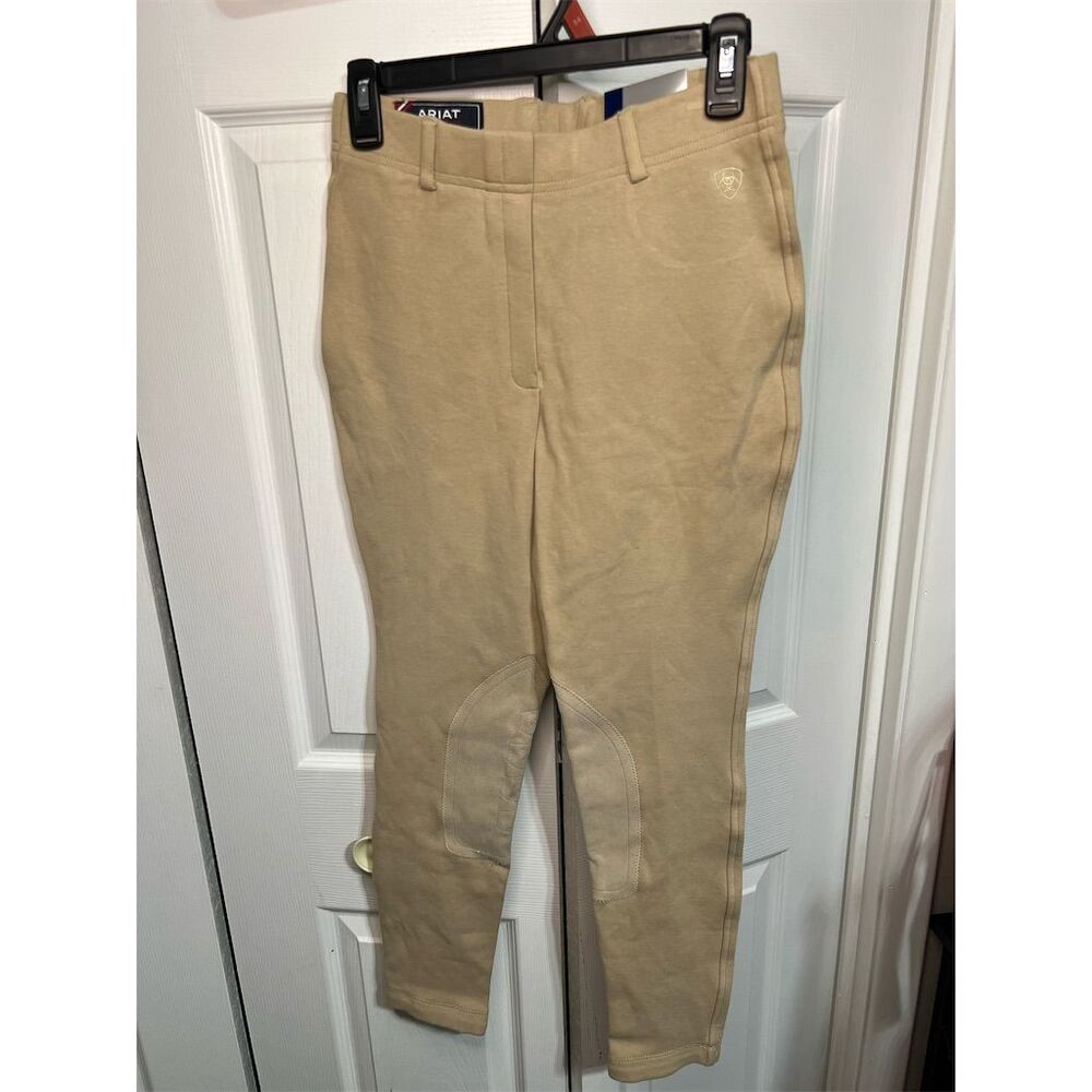 Ariat Youth Riding Breeches Brown Knee Patch Pants Size 16